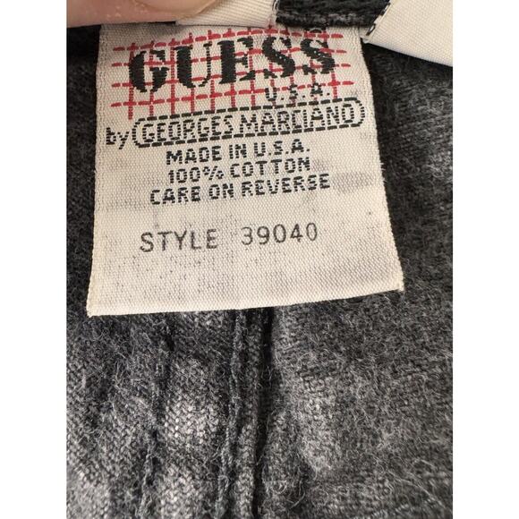 Vintage Guess Jeans Womens 28 High Rise Tapered 90s Mom Black Jeans Button Fly - Picture 8 of 9